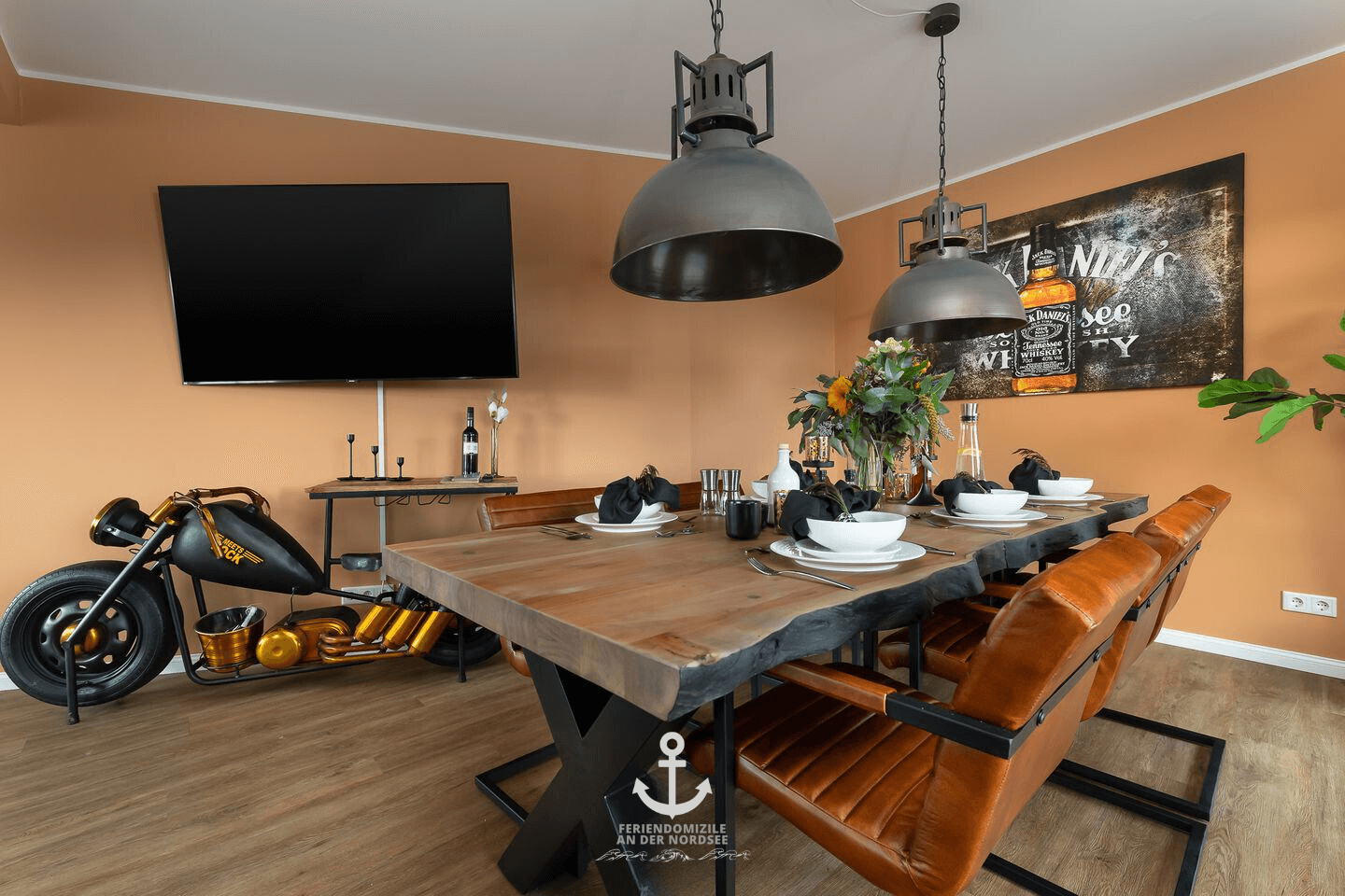 Exklusives Ferienhaus für bis zu 8 Personen mit finnischer Sauna und Whirlwanne